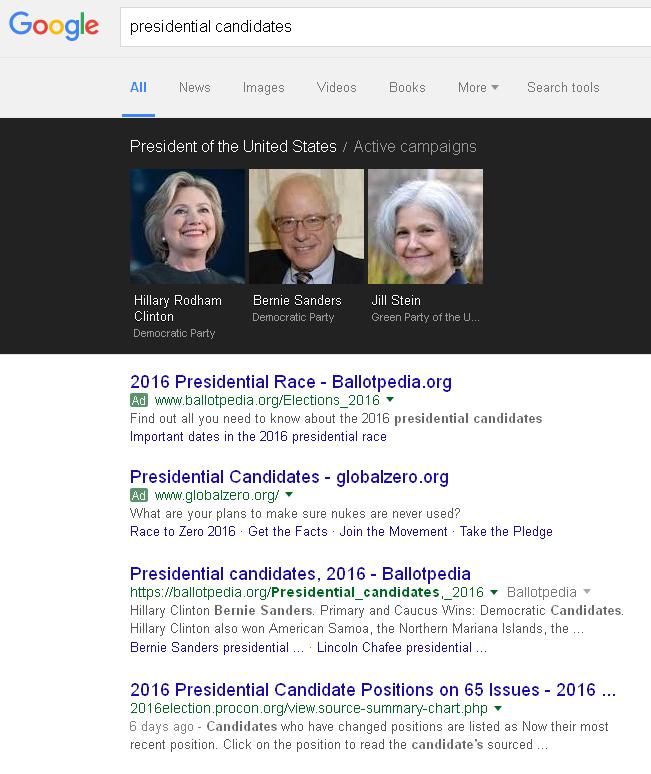 google-presidential-candidates